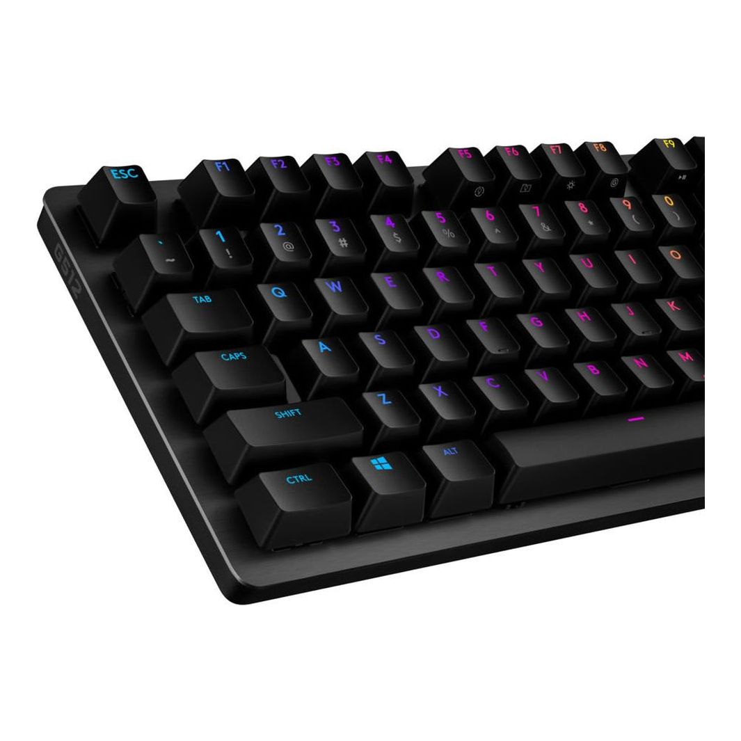 Logitech G715 Wireless Mechanical Gaming Keyboard with LIGHTSYNC RGB  Lighting, Lightspeed, Clicky Switches (GX Blue), and Keyboard Palm Rest, PC  and Mac Compatible, White Mist 